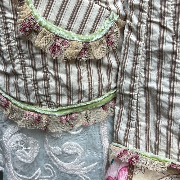 jacket/maxi skirt vintage Victorian boho NWT quilted jacket Loveshack fancy XS - Picture 5 of 17